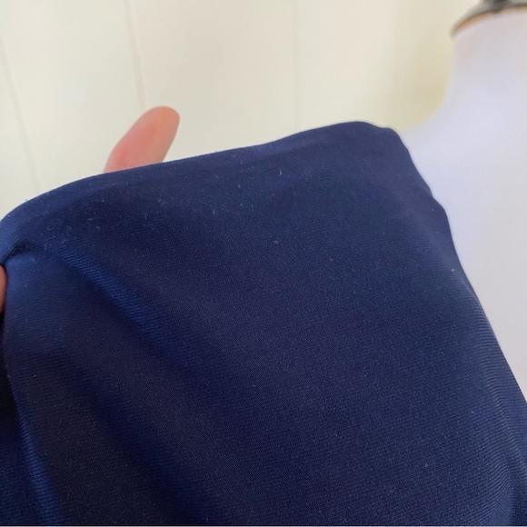 Lauren Ralph Lauren Dress Size 12 Women's Navy Evening Fit Flare Silhouette - Picture 15 of 16